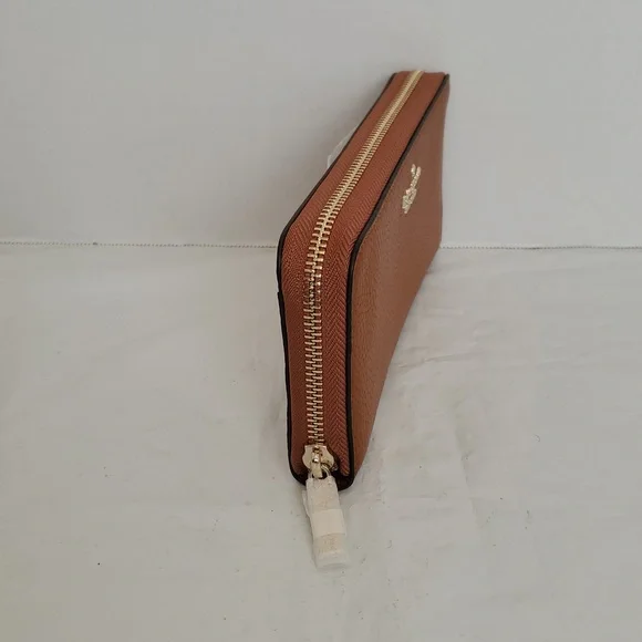 kate spade Pebbled Leather Zip-Around Wallet - Cognac Brown - Picture 3 of 3